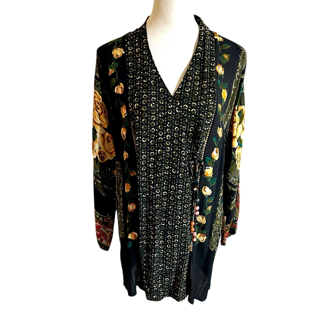 Carole Little Floral Patterned Long Sleeve Tunic